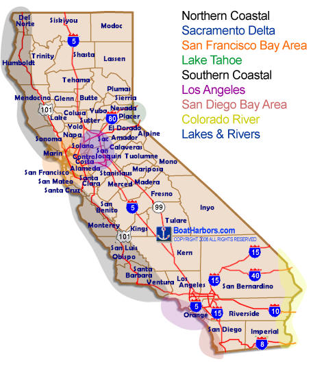 California Marina Map